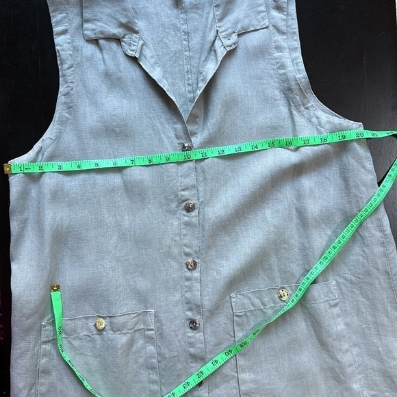 Kleen brand linen tunic vest or dress SZ M-L - Picture 4 of 7